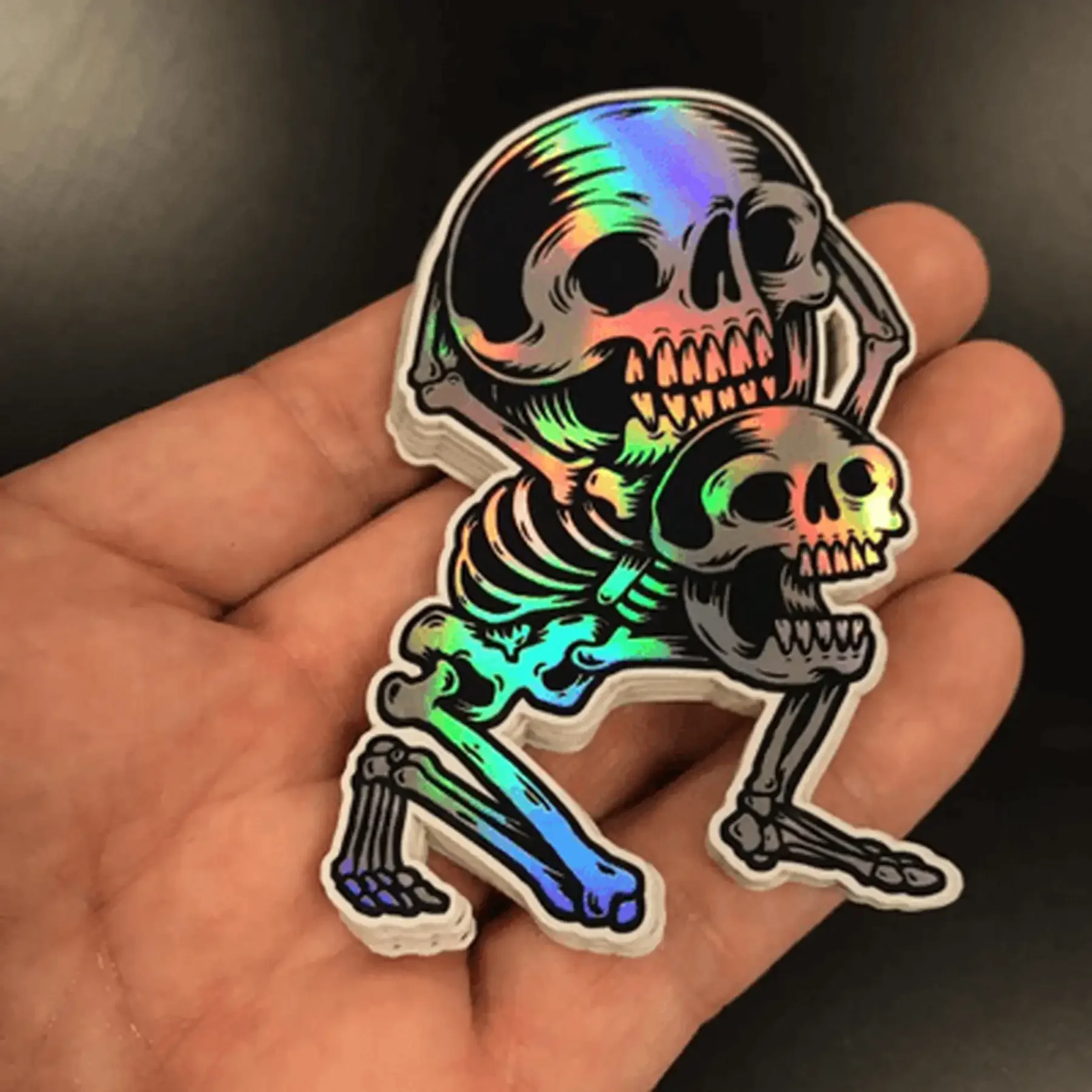 50 Stück personalisierbare holografische Stern-/Herz-Folienaufkleber, Vinyl-Aufkleber, DIY-Dekorationen, personalisierte glitzernde Hochzeits- und Geschäftsetiketten – Detail 5