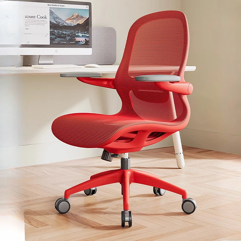 

Modern Nordic Wheels Chair Ventilation Tilt Control Mesh Designer Swivel Chair Portable Executive Silla De Escritorio Furniture