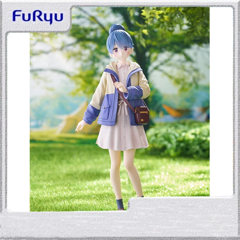 

Original FuRyu TENITOL Laid-Back Camp Shima Rin PVC Anime Action Figures Model Collection Toy