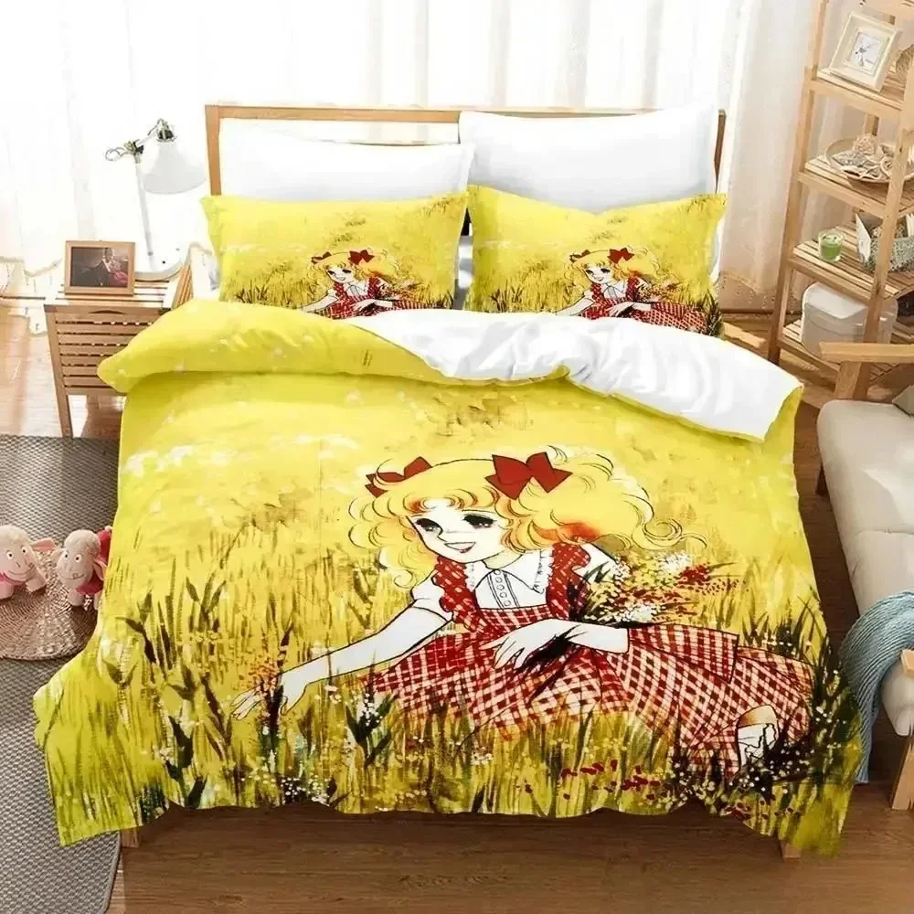 Manga Candy 3D NEW Duvet Cover Pillowcase Bedding Set Adult Boy Girl Bedroom Decoration Children Single Double Large