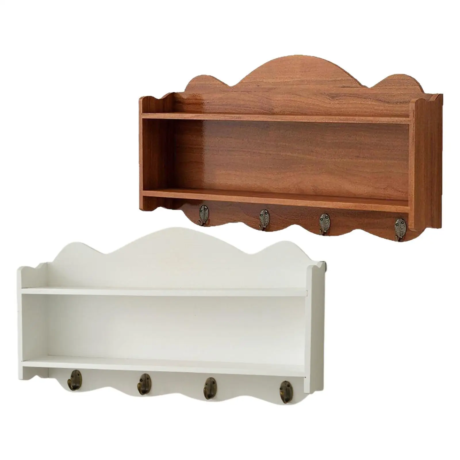 

Плавающие полки Двухслойная стойка Практичный многофункциональный держатель для ключей и чашек