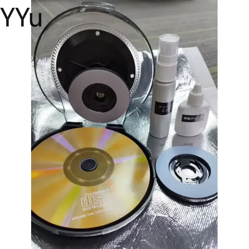 custom for Disc Scratch Repair Machine CD DVD Cleaner Kit with Recovery Fluid Polishing Paste Home Use Data Recovery Tool