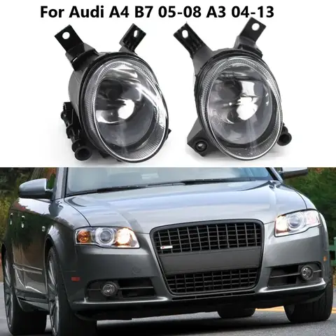 Left Right Car Front Bumper Fog Light Lamps For Audi A4 S4 Avant B7 2005-2008 A3 2004-2013 8E0941699C 8E0941700C Car Accessories