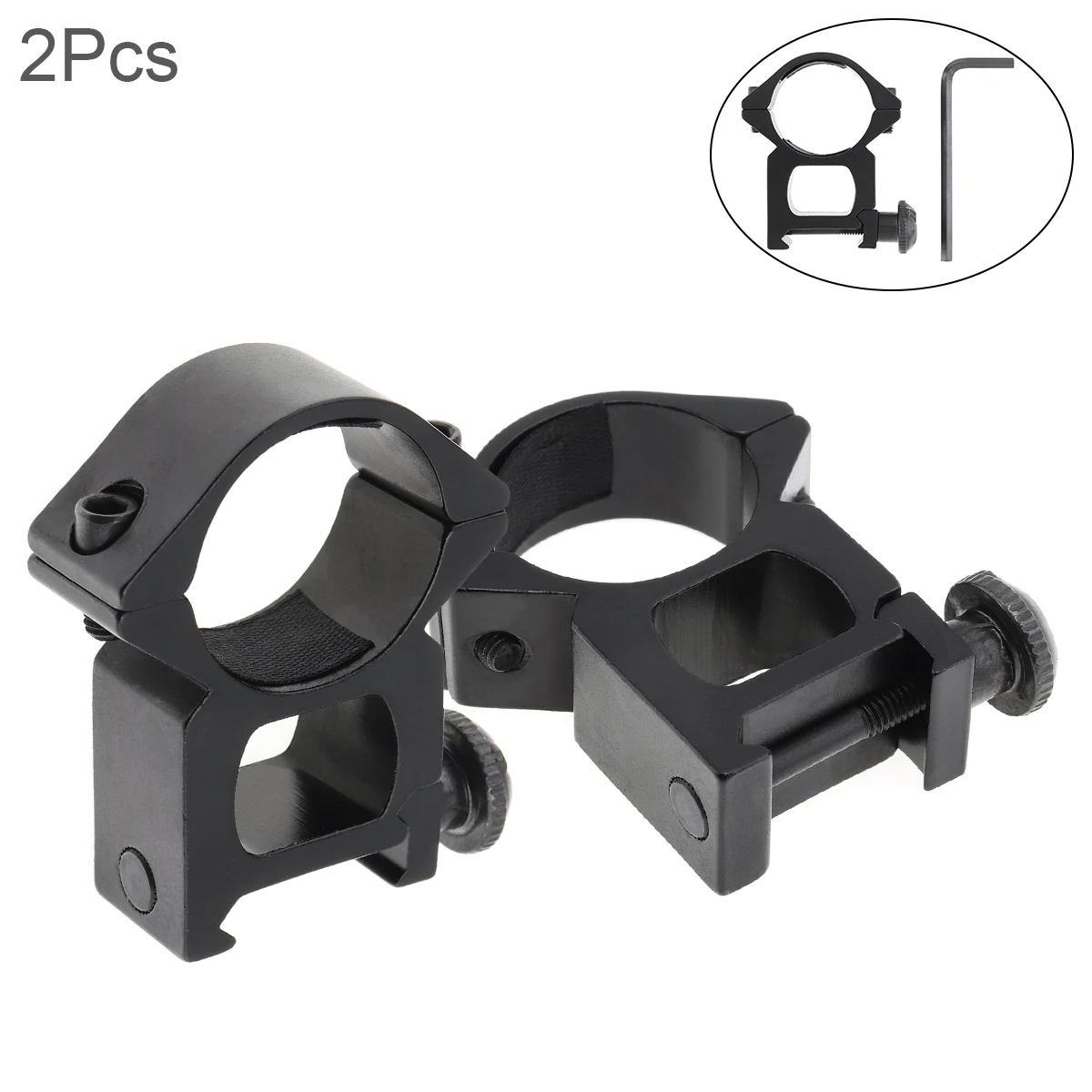 

2pcs/lot 25mm 1 Inch Ring Weaver / Picatinny Scope Rail Mount for Flashlight 20mm