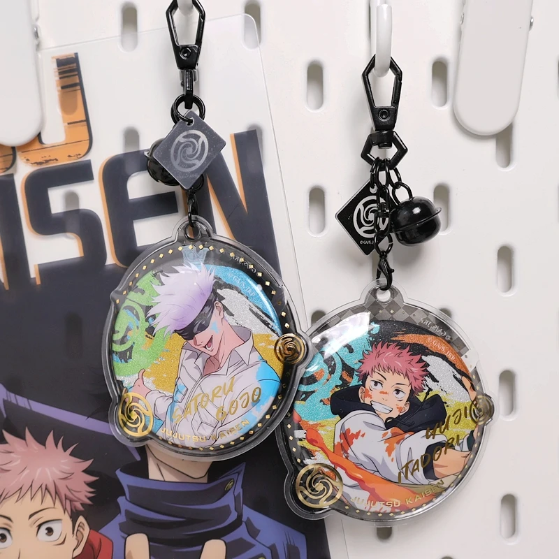Genuine Jujutsu Kaisen ambitus Satoru Gojo and the like colleagues keychain pendant 58mm badge anime cartoon Birthday gift