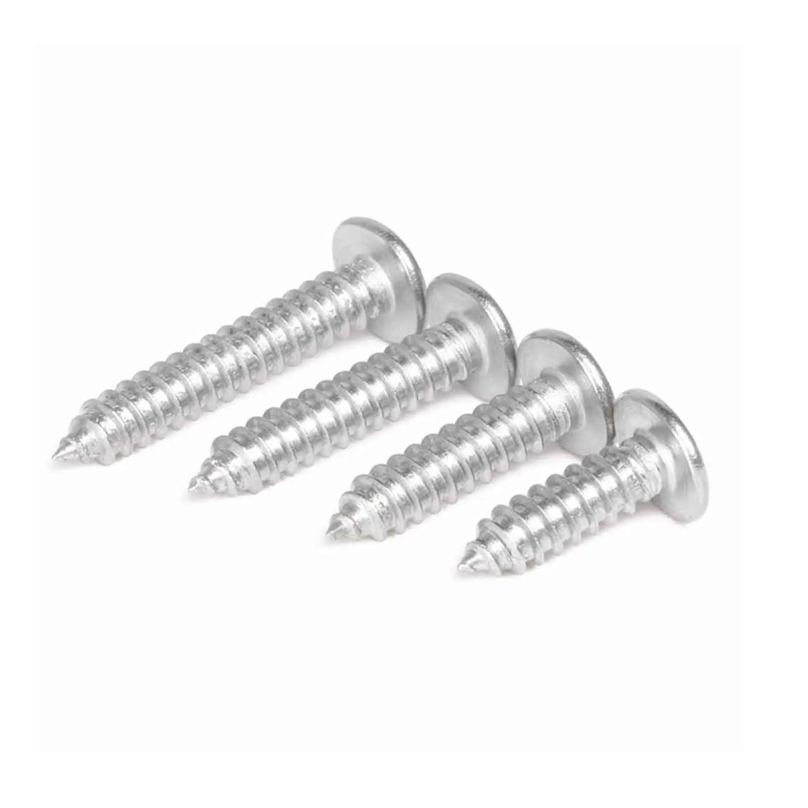 5/100pcs 304 Stainless Steel Cross Flat Head Self Tapping Screws CA Thin Head Wood Screws Sharp Point M2 M3 M4 M5 M6