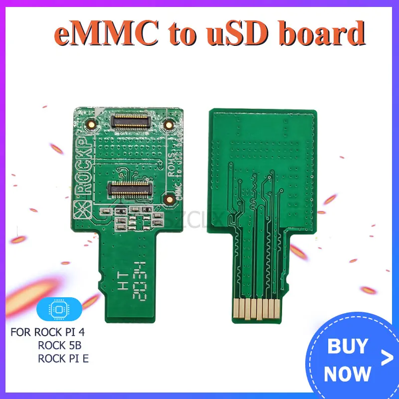 EMMC เป็น USD BOARD สำหรับ ROCK Pi 4/5B ร็อค/ROCK Pi E