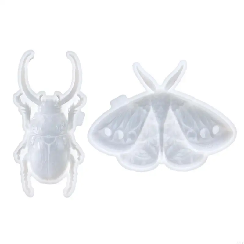 

85LF Silicone Moth Molds Wall Hanging Moulds Moth Silicone Pendant Molds Silicone Texture Crafting Moulds for Crafting