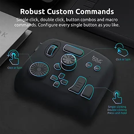 ~^! وحدة تحكم تحرير صور الفيديو Tourbox وحدة تحكم متقدمة لتبسيط تحسين Lightroom SAI Premi مع مدخلات إبداعية مخصصة