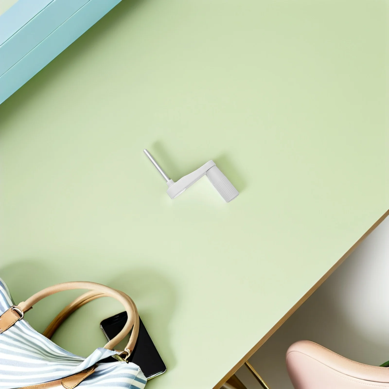 مقبض كرنك لارتفاع قابل للتعديل كرسي الطاولة رفع عجلة اليد المعدنية استبدال جزء ملحق مكتب قائم قبضة مريحة #6