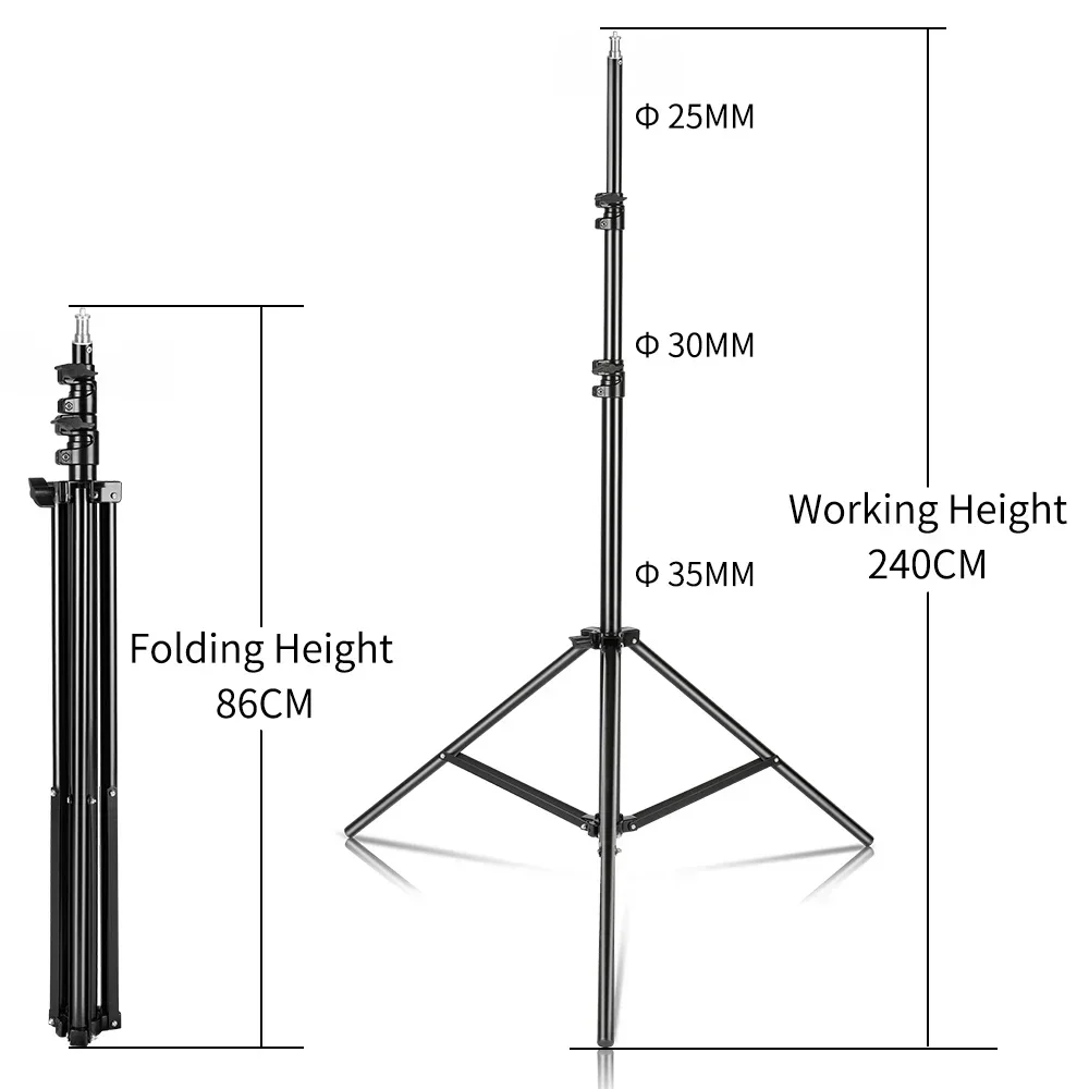 200/170/150/55cm Selfie-Stativ aus Aluminium, leichtes Stativ für Handyhalterung, Digitalkamera-Stativ mit Clip und Bluetooth-Controller