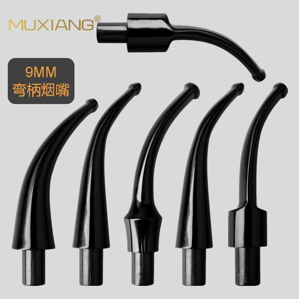 9mm Filter Pipe Holder Old Fashioned  DIY free-made  Curved Handle Acrylic pipe Mouthpiece