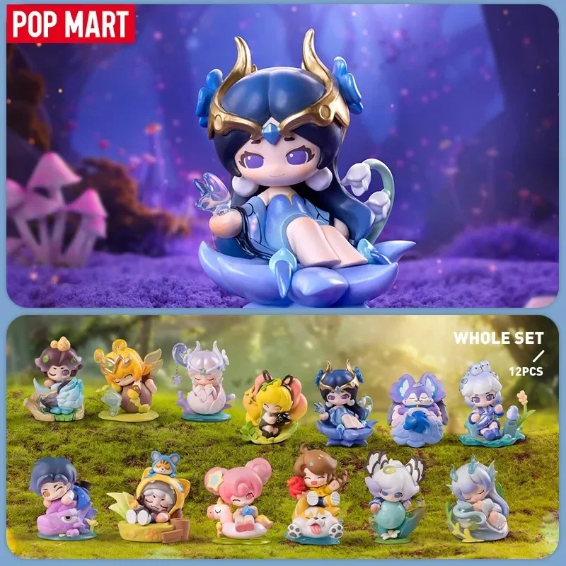 Popmart King Glory Canyon Sprouts New Dream Forest Series Blind Box Guess Bag ของเล่นตุ๊กตาน่ารักอะนิเมะรูปเครื่องประดับคอลเลกชัน