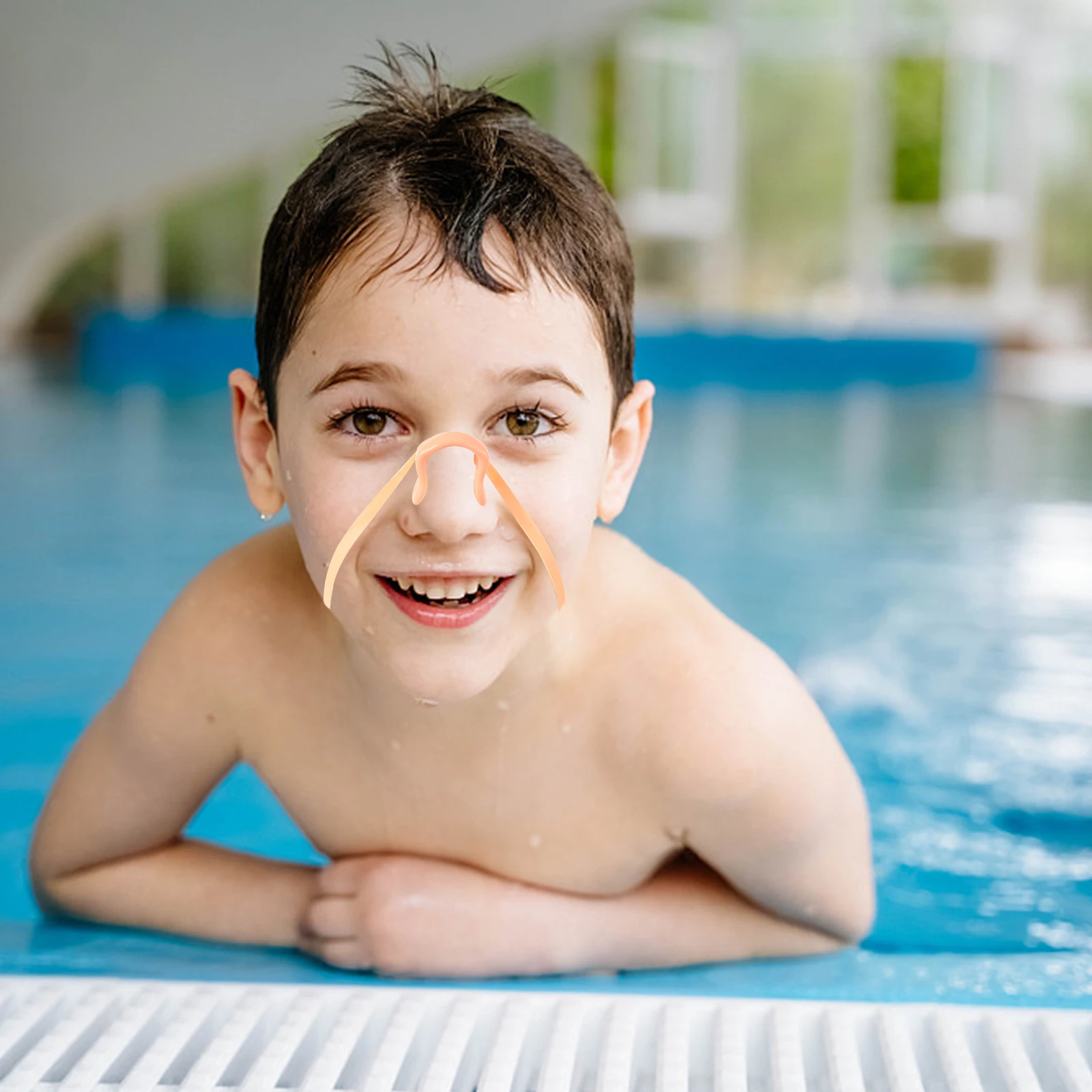 

Waterproof Rubber Nose Clip for Swimming Beginners Kids Soft Durable Anti Water Clogged Nostrils Strapped Swimmer Learner Latex
