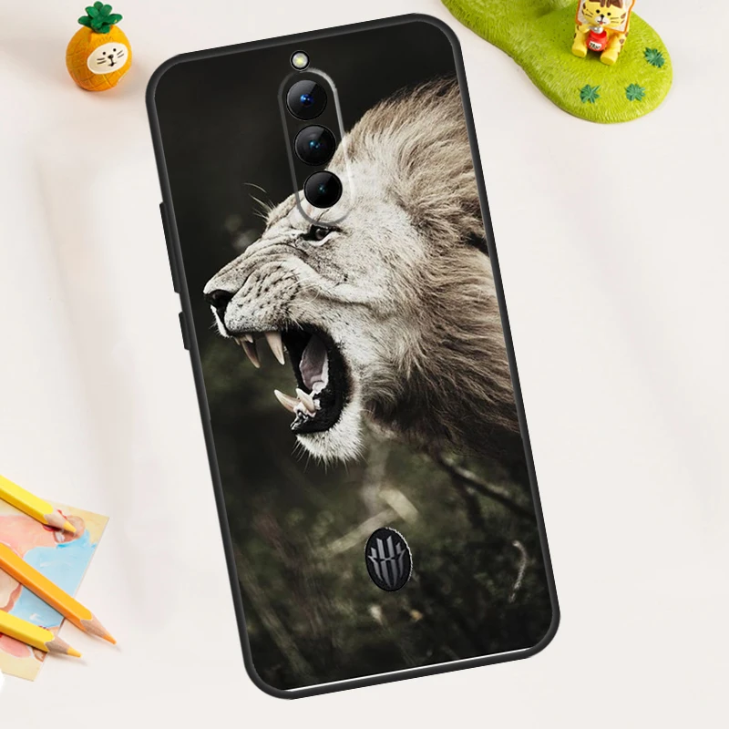King Of The Jungle Lion Case For ZTE Nubia RedMagic 11 Pro 10 9 8 8S 9S 10S Pro Plus 5G 5S 6 7 6S 7S Pro 11 Air Cover - view 3