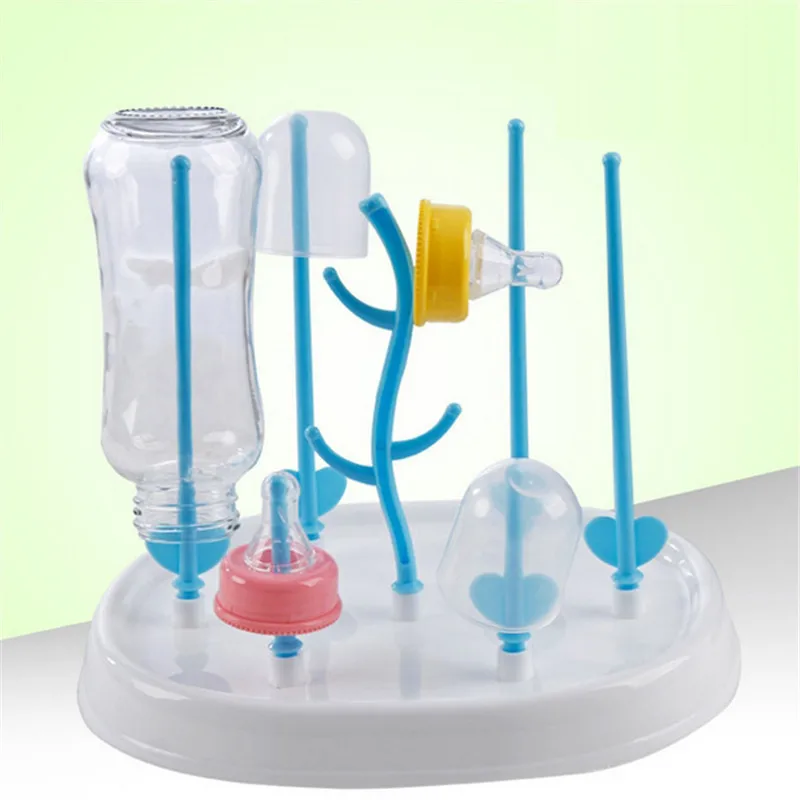 Baby Bottle Dryer Rack Simple Tree Shape Cleaning Drying Rack Shelf Kitchen Feeding Holder Tools