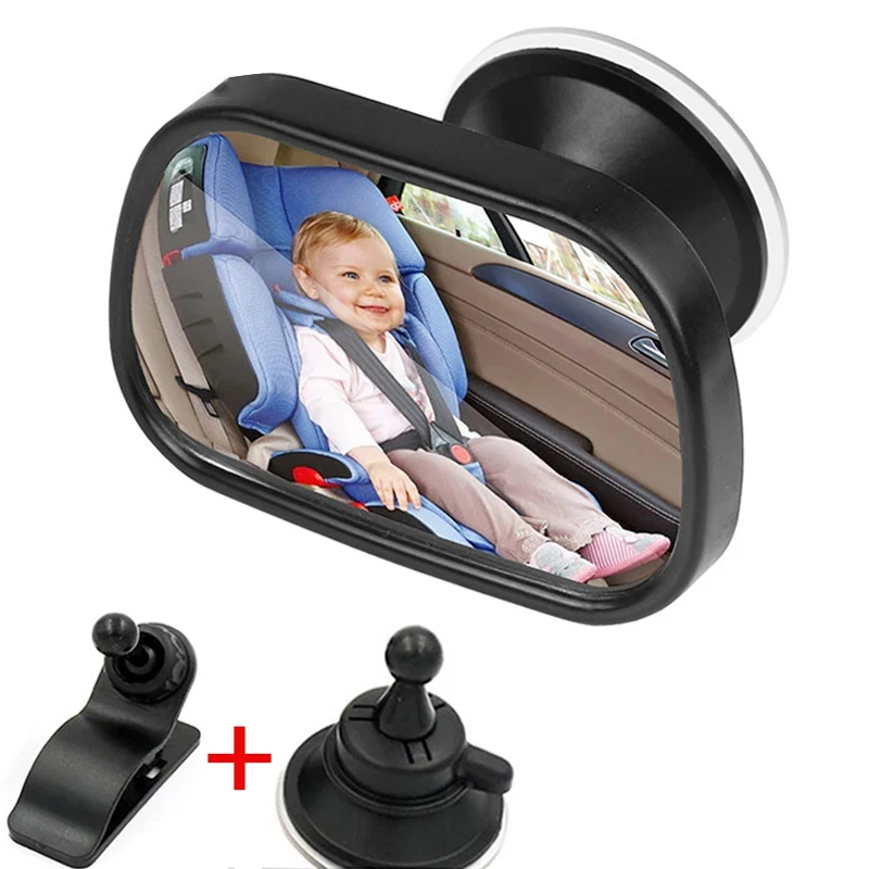 Adjustable Car Baby Rearview Mirror Baby Rear Seat Rearview Mirror 2 in 1 Mini Safety Child Baby Kids Convex View Mirror