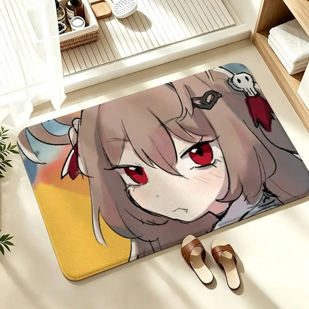 CUTE N-Neuro Sama Vtuber  Soft Absorbent Decorative Floor Mat for Bathroom Entryway Living Room