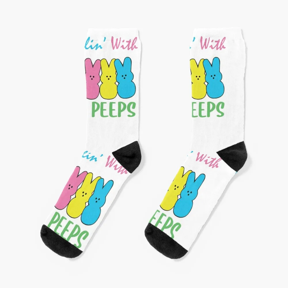 

Chillin With My Peeps Socks Sports Socks For Men Luxury Socks