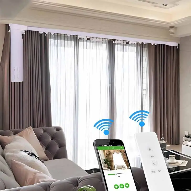

Tuya Smart Remote WiFi Control Fabric Curtain Drape for US EU