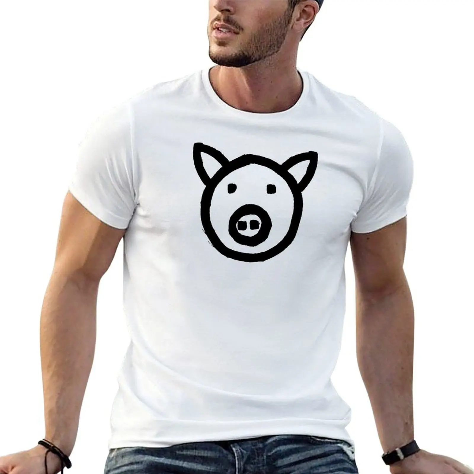 

Pig |Minimalism T-Shirt t shirt man designer man t shirts high quality luxury brand T-Shirt