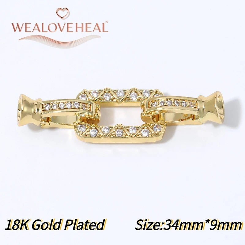 18K vergoldeter Messing-Blumenperlen-Verbinder, Mikro-Pavé-Zirkonia für DIY-Armband- und Halsketten-Schmuckherstellung. – Detail 37