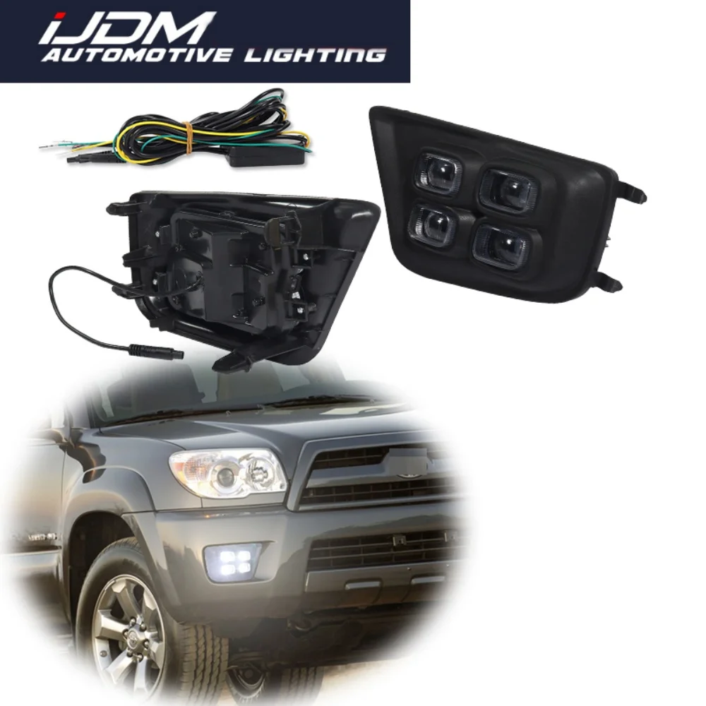 

For Toyota Tacoma 2012-2015 Dual-color White & Amber LED Car Front Bumper DRL Driving Lights Turn Signal Lights Foglamp Assembly