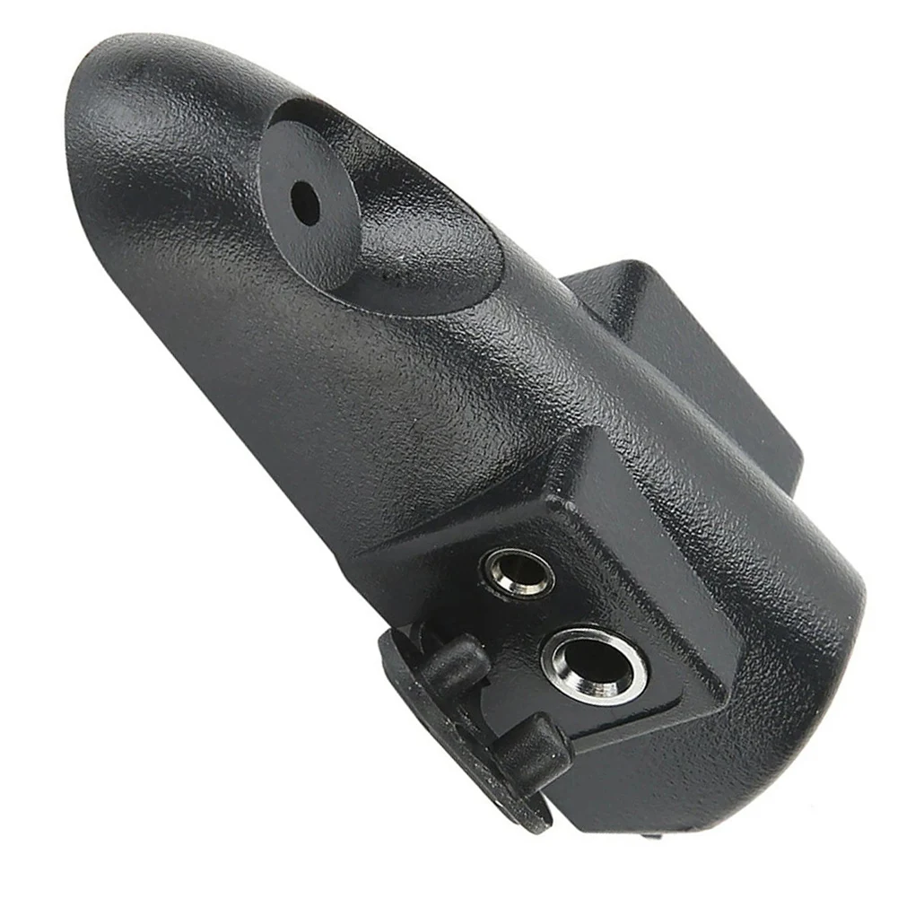 ABS Audio Adapter Compatible With Baofeng-BF-A58 BF-UV9R UV-9R Plus Walkie-Talkies With for m-type Dual 2-Pin Jacks Black
