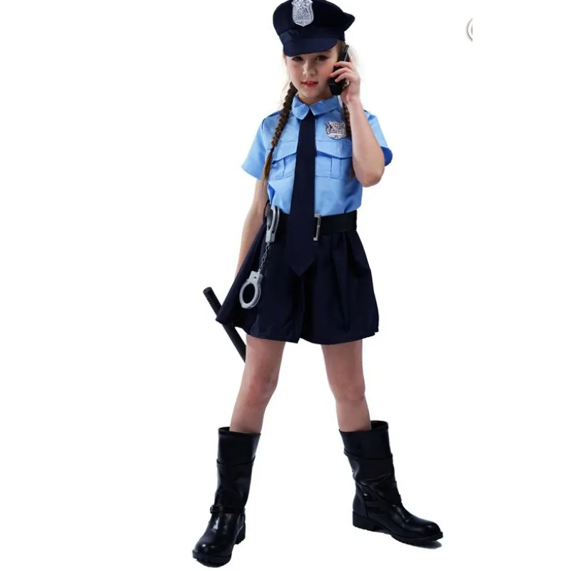 

Halloween Children's Costume Clothing, Spring, Summer, Autumn Cosplay, Girls' Uniform, Girls' Slim Fit Uniform