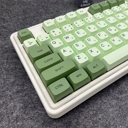 XDA-teclas rusas, japonesas, coreanas, PBT, para interruptor MX, Teclado mecánico, leche de abeja, malvavisco, Matcha, GK61