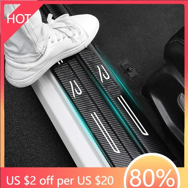 

Golf 3 4 MK3 MK4 2026 Hot For VW VOLKSWAGEN Car Door Sill Protector Plate for Volkswagen R LINE Polo BORA GTI Golf Jetta Tiguan