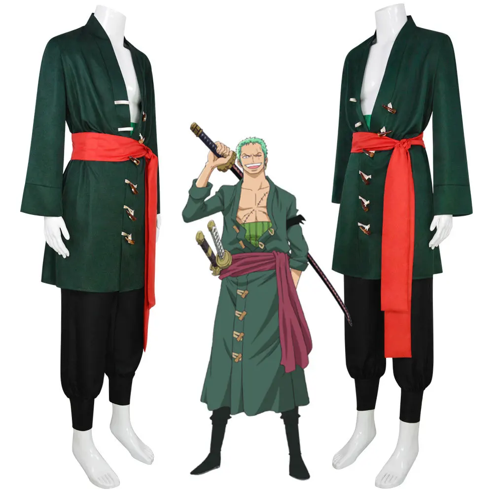 

Cloth Cosplay Roronoa Zoro Anime Man Costume