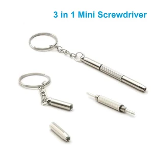 Tragbare Brillenschraubendreher, optische Gläser, Taktreparaturset, Heimhandwerkzeug, Mini 3 in 1, 1 PC, 2 PCs, 10pcs 10 Hauptverkaufsregelbrillen - №6