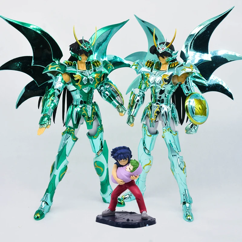 JM.MST Saint Seiya Myth Cloth EXM/EX Dragon Shiryu God V4 with Ikki Baby Athena Knights of the Zodiac Action Figure In Stock