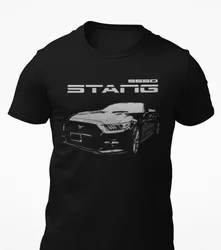 Cheavyweight streetwear anime S550 Mustang Muscle Car T-Shirt New 100% Cotton Short Sleeve O-Neck Casual Mens T-shirt Streetwear