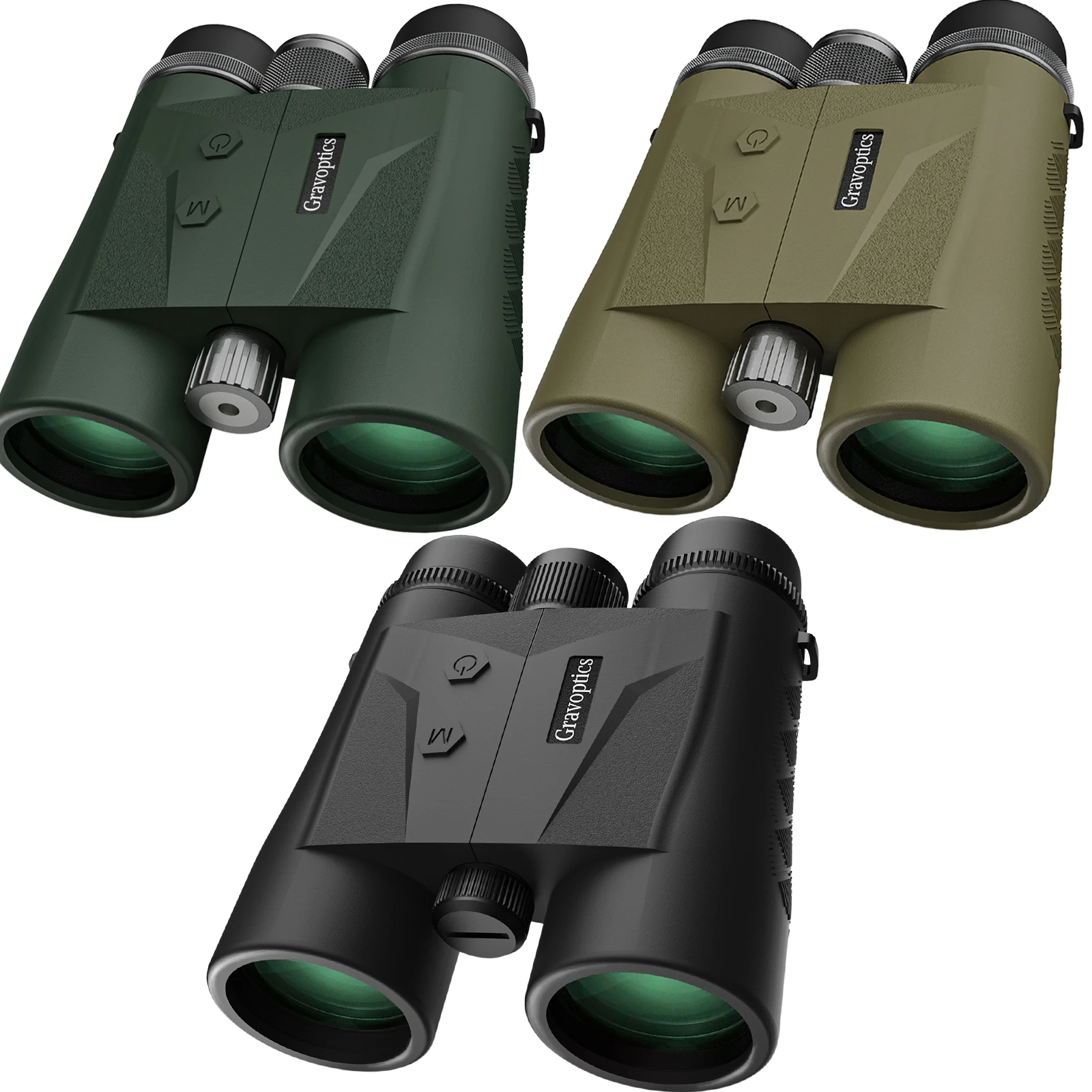 

Бинокль-дальномер Gravoptics 10x42 для охоты, 2624 ярда, водонепроницаемый (IP65), с лазерным дальномером и FMC-оптикой, телескоп для активного отдыха