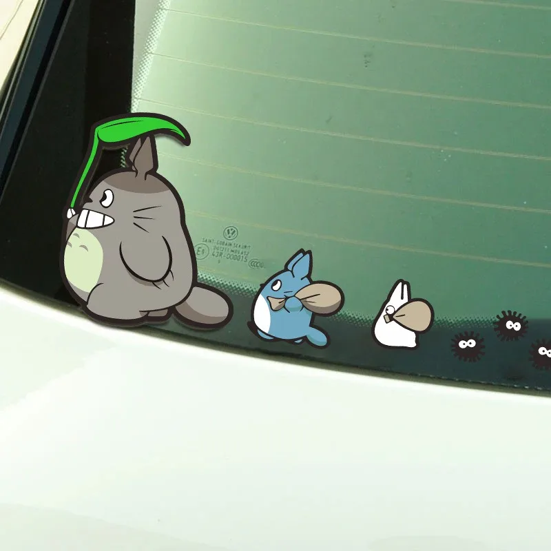My Neighbor Totoro Electric Scooter Stickers Windshield Decals Scratch Cover Stickers Waterproof Decorative Vinyl Car Stickers view 4