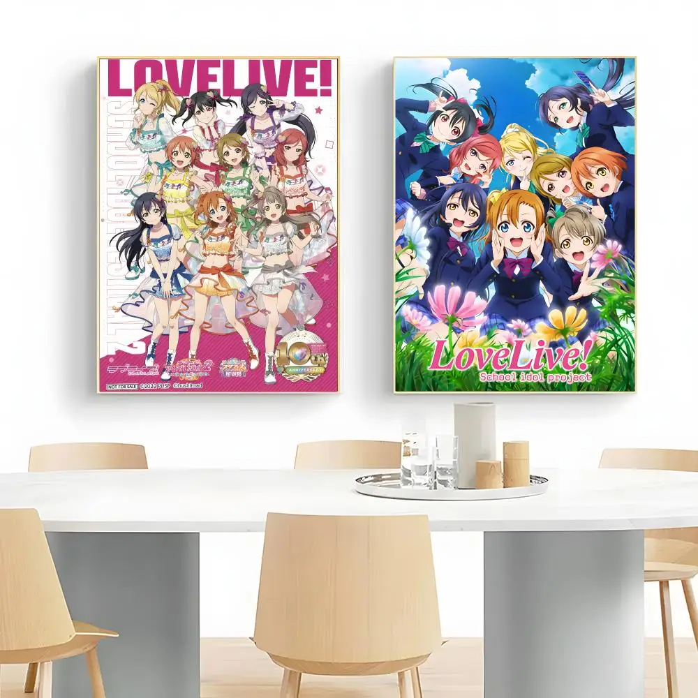 energetic franchise L-LoveLive Poster Wall Art Print Decorative Mural Home Decor Gift Unframed