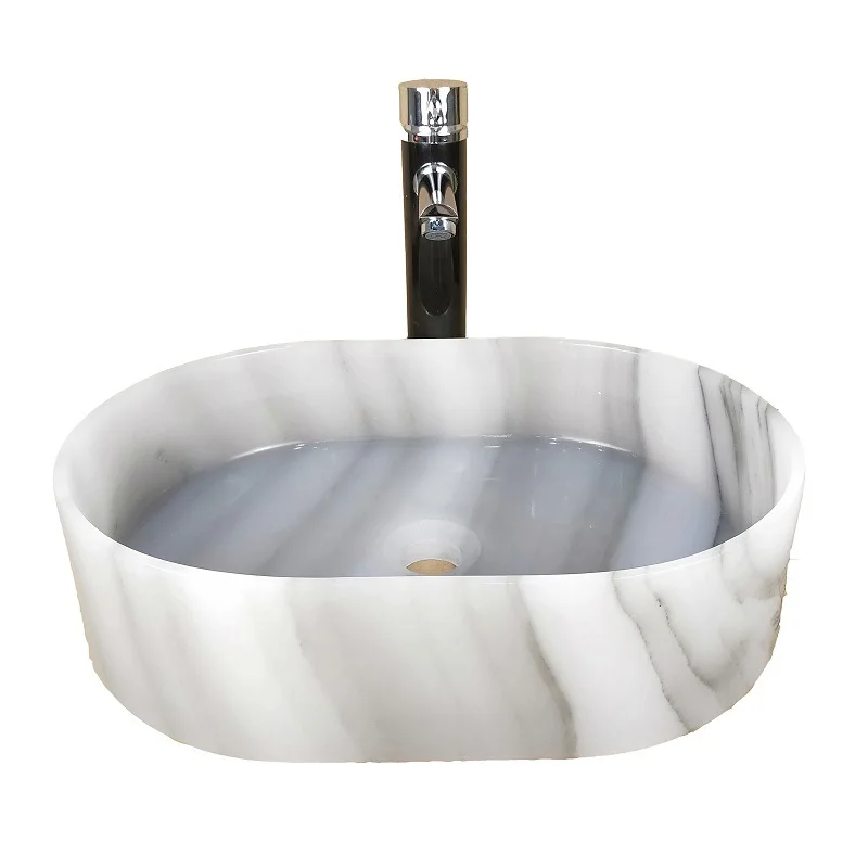 

Fangyuan treasure basin wash tray toilet creative art basin bathroom cabinet jade light luxury table