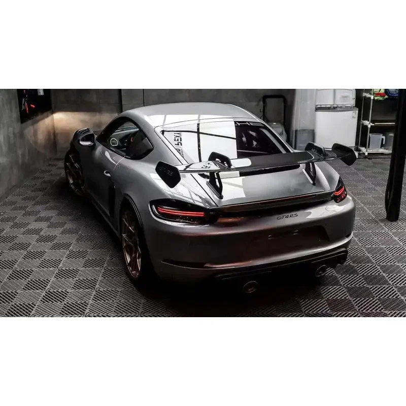 

Багажник из углеродного волокна Cayman 718, Boxster GT4 RS, хвостовое крыло, задний спойлер, крылья для губ