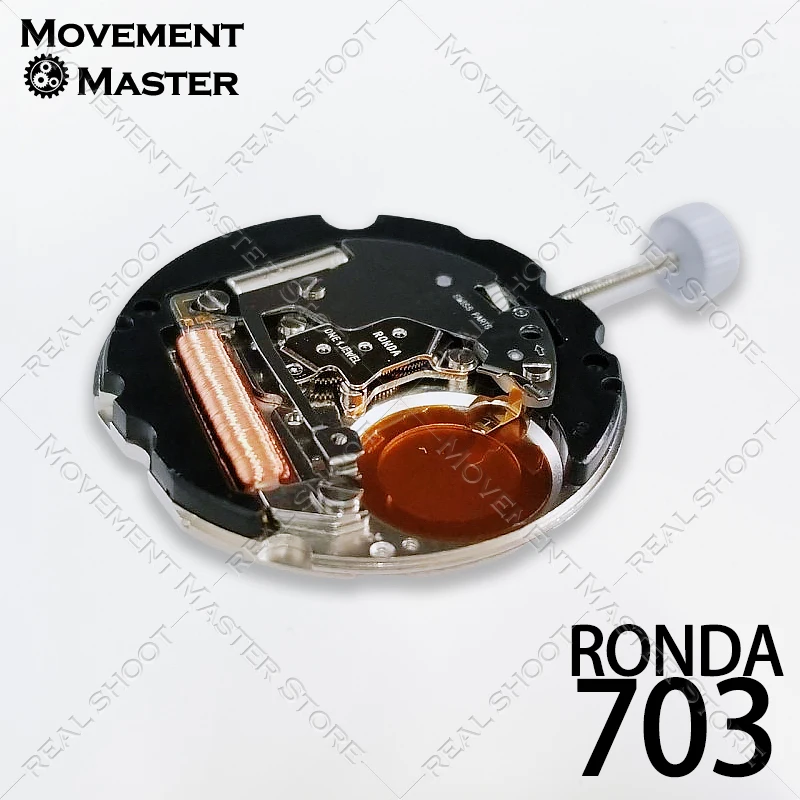 Movimento dell'orologio al quarzo Ronda 703 23,9 mm 3 lancette n. 371 Batteria per la sostituzione della riparazione dell'orologio Parti svizzere di alta qualità