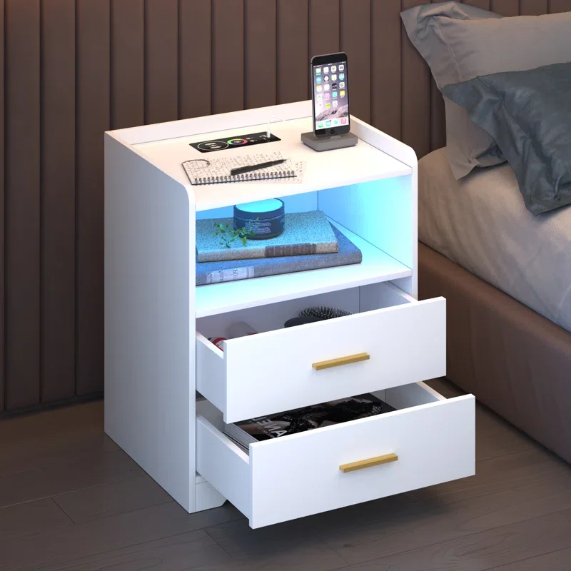 Nachttisch Mit Schublade Für Wohnzimmer Schmaler Nachttisch Für Schlafzimmer