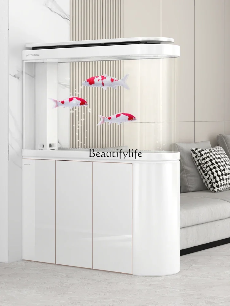 Fish Tank Partition Screens Living Room Home Modern Entry Lux Style Aquarium Large Bottom Filter Fish Tank