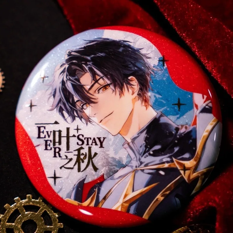 The King's Avatar Anime Badges Pins Lord Grim One Autumn Leaf Ye Xiu Women Brooch Cartoon Cosplay Brooches for Bag Accessorie