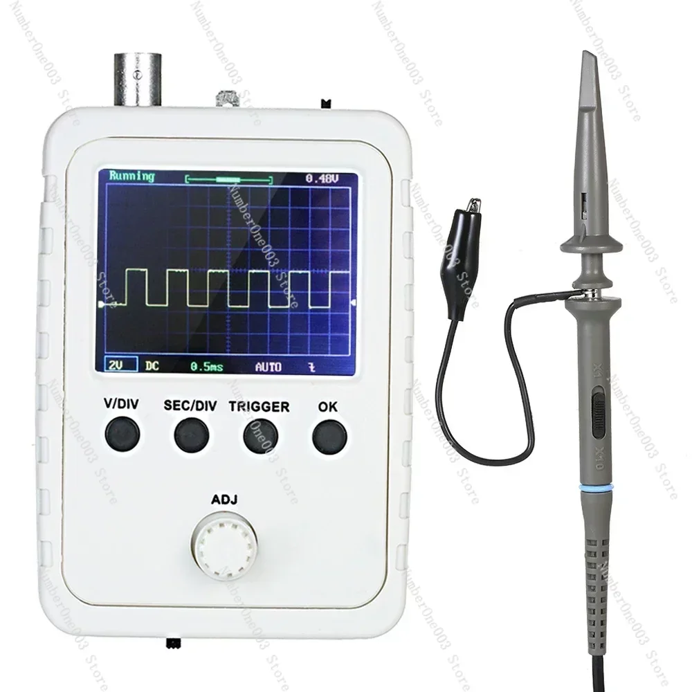 Digital Oscilloscope with Power Supply BNC-Clip Cable Probe DS0150 (Assembled Finished Machine) Oscilloscope DIY Kit