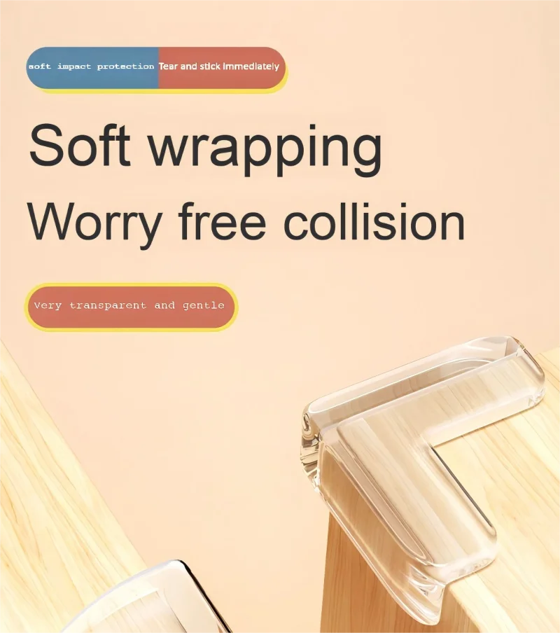 

8 шт., силиконовый угол для предотвращения столкновений, безопасный, прозрачный, силиконовый, для предотвращения столкновений, журнальный столик, мебель, мягкая сумка, край стены