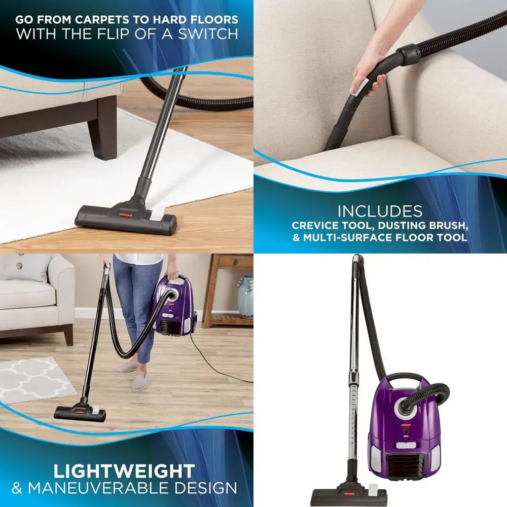 

Purple Zing Compact Canister Vacuum, Lightweight 2154A Model