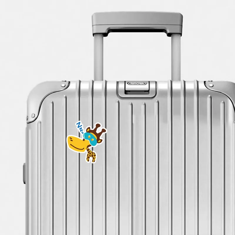 Autocollants girafe mignons, Graffiti d'animaux, autocollants imperméables, peuvent être utilisés pour décorer les bouteilles de bagages, les skateboards, les ordinateurs portables à moteur, la guitare