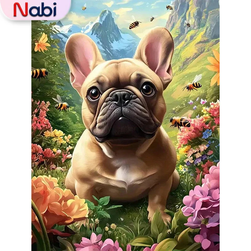 

Новое поступление Nabi, Алмазная мозаика, собака, животное, сделай сам, алмазная живопись, цветочная картина, акриловая ручная работа, хобби