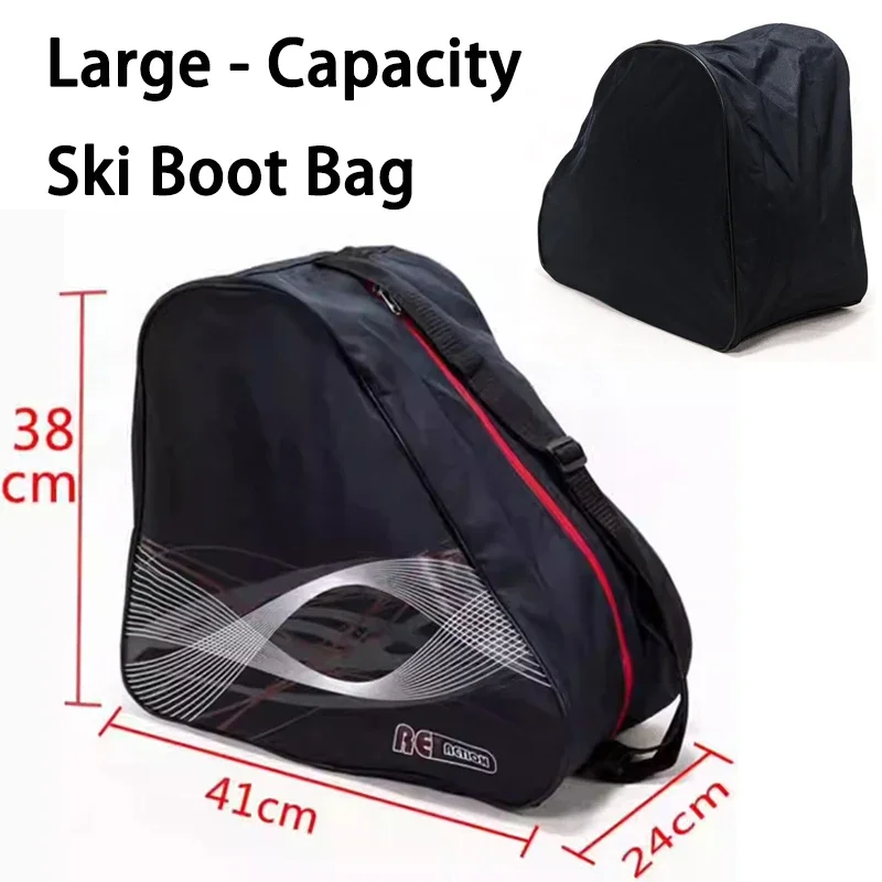 

Skate Shoes Ski Snow Boots Shoulder Bag Winter Big Capacity Waterproof Portable Oxford Ski Helmet Bag for Ski Accessories 1/2pcs